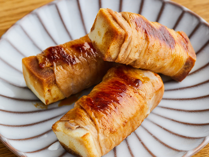 高野豆腐の豚肉巻き