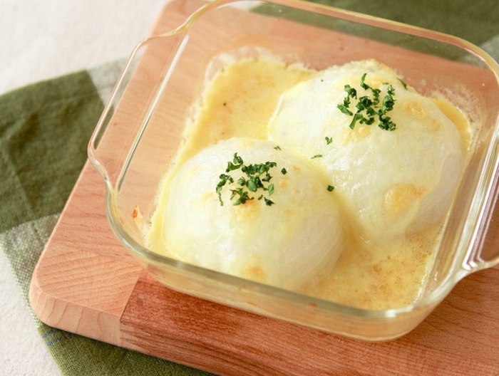 新玉ねぎの簡単 チーズ焼き