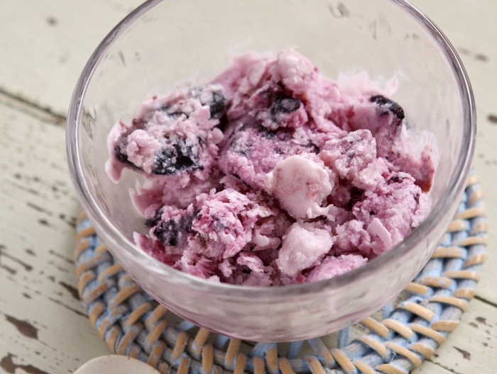簡単 ブルーベリーのフローズンヨーグルト