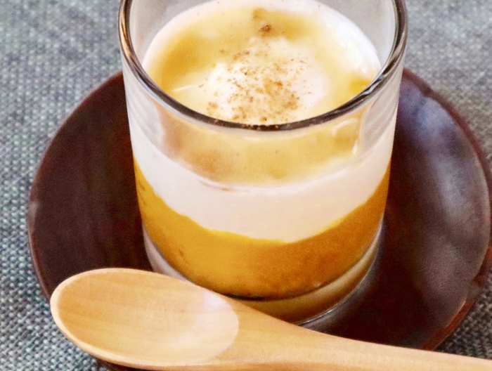 簡単かぼちゃと水切ヨーグルト