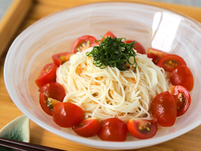 涼やか梅ぶっかけ素麺