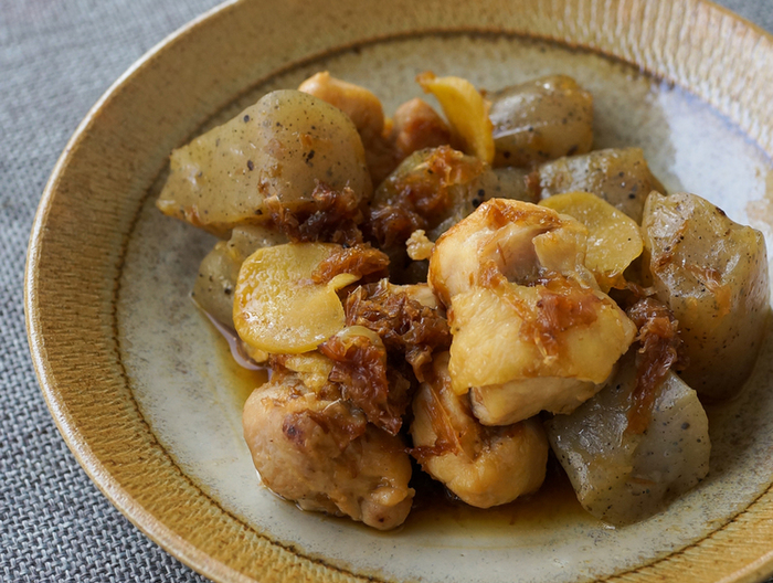 こんにゃくと鶏肉のうま煮