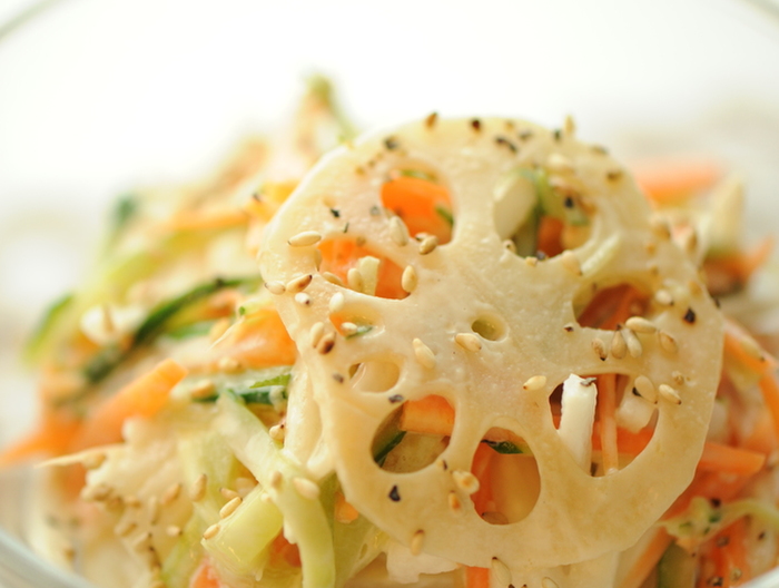 ごま香る れんこんサラダ