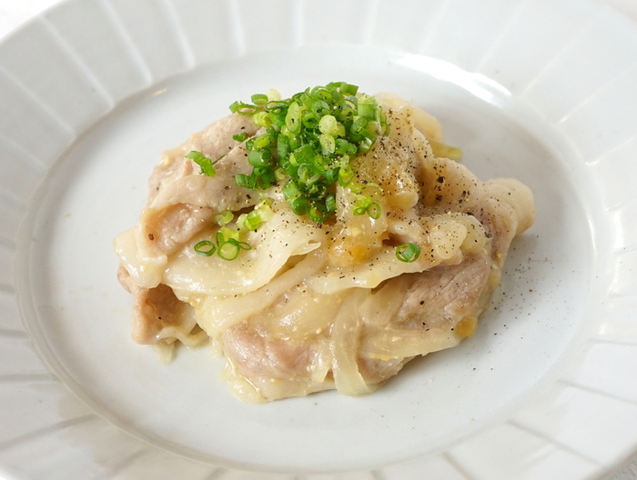 電子レンジで豚肉の生姜味噌煮