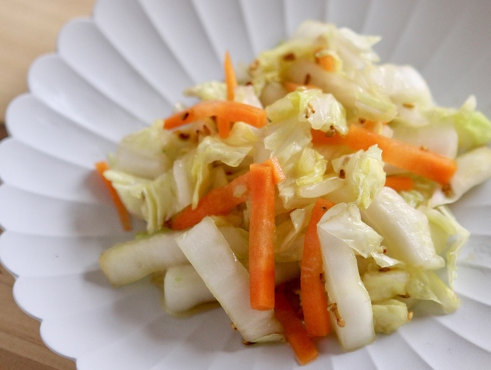 白菜タップリもりもり 白菜と人参サラダ