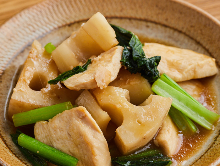 鶏胸肉とれんこんの照り煮