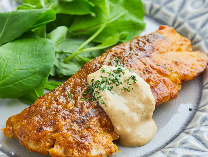 たらのムニエル カレーソース