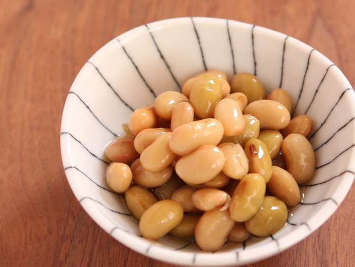 水煮大豆で美味しい煮豆