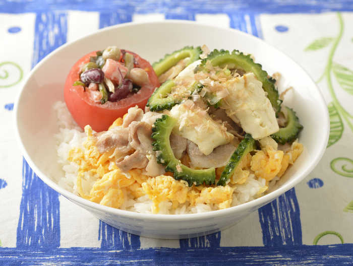 ゴーヤチャンプルー どんぶり