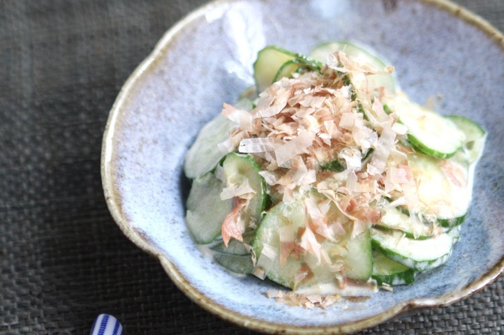 きゅうりの梅和え