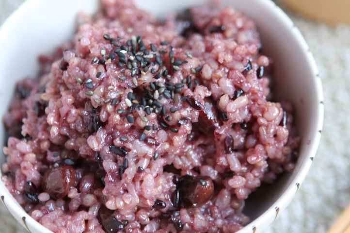 黒米と黒豆入り玄米ごはん