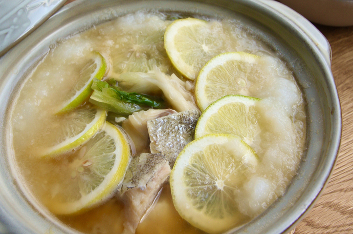 さっぱり たらのレモンみぞれ鍋