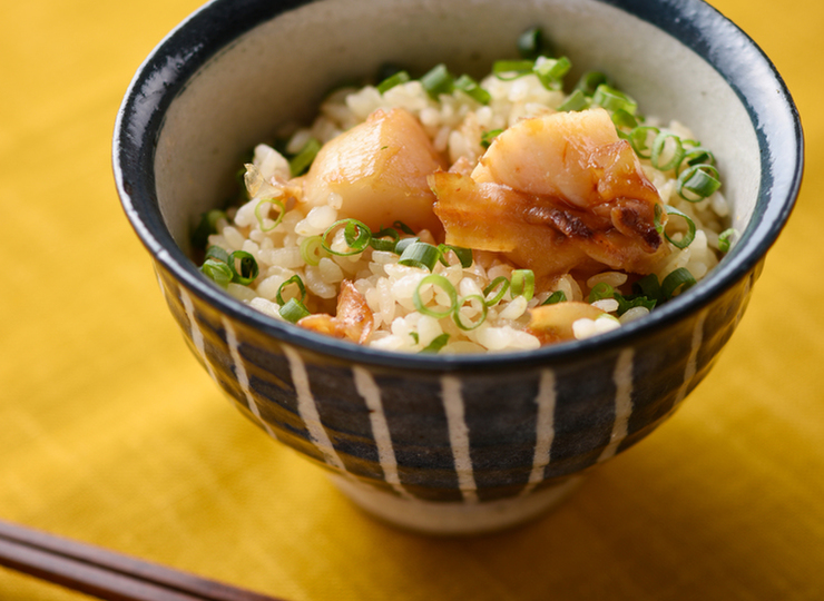 ほたてのバターしょうゆ炊き込みごはん