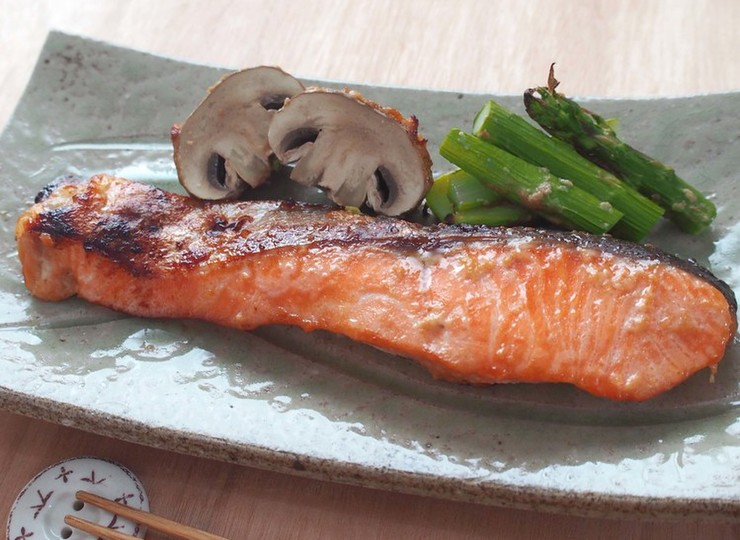 鮭と野菜のグリル～酒粕風味～