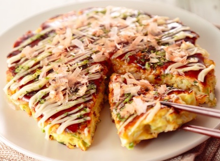 春キャベツたっぷり！ふわふわお好み焼き