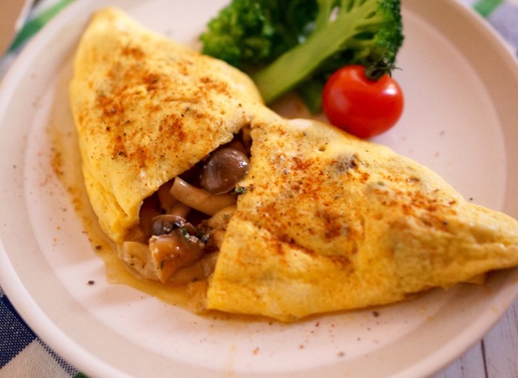 きのこオムレツ
