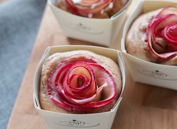 アップルローズケーキ