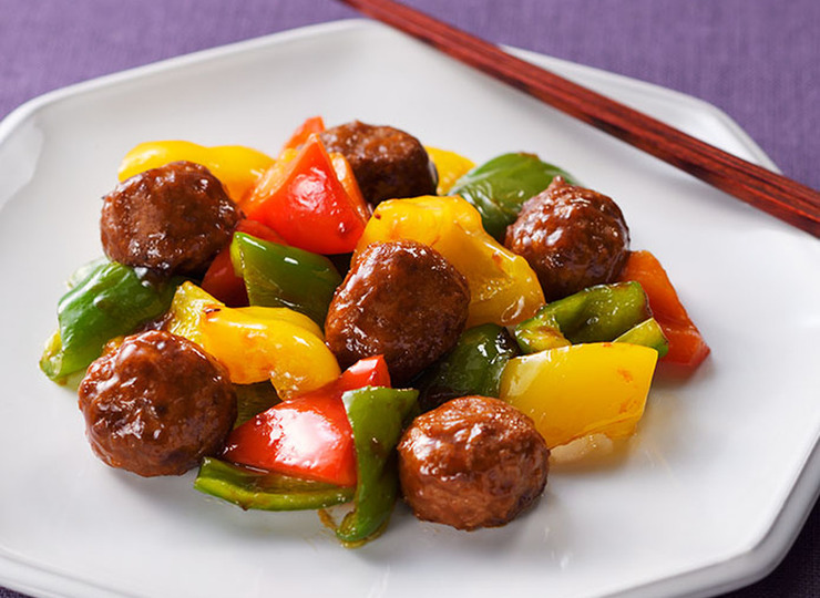 彩り野菜肉団子