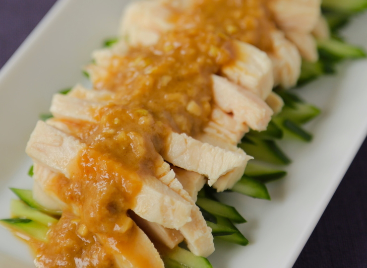 塩麹でしっとりバンバンジー