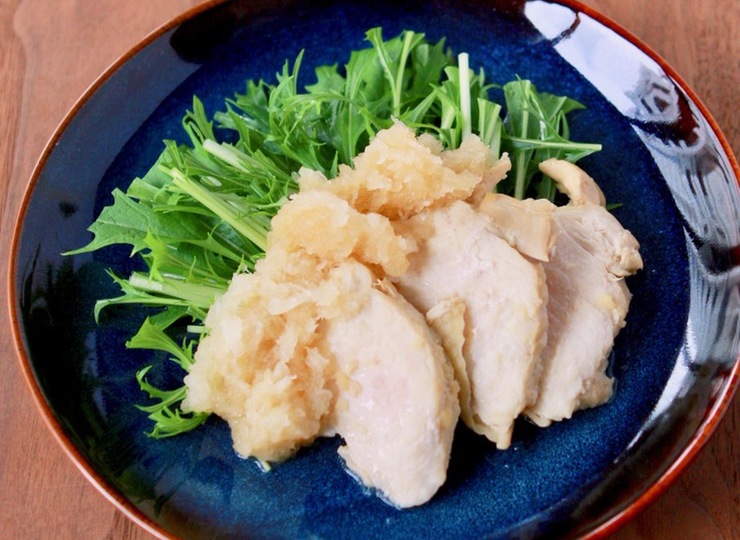 味付けゆで鶏おろし