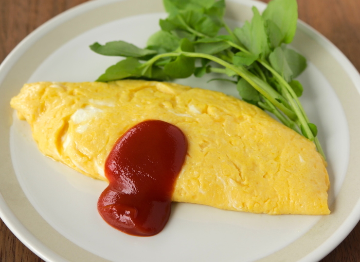 卵１個で ふんわりオムレツ