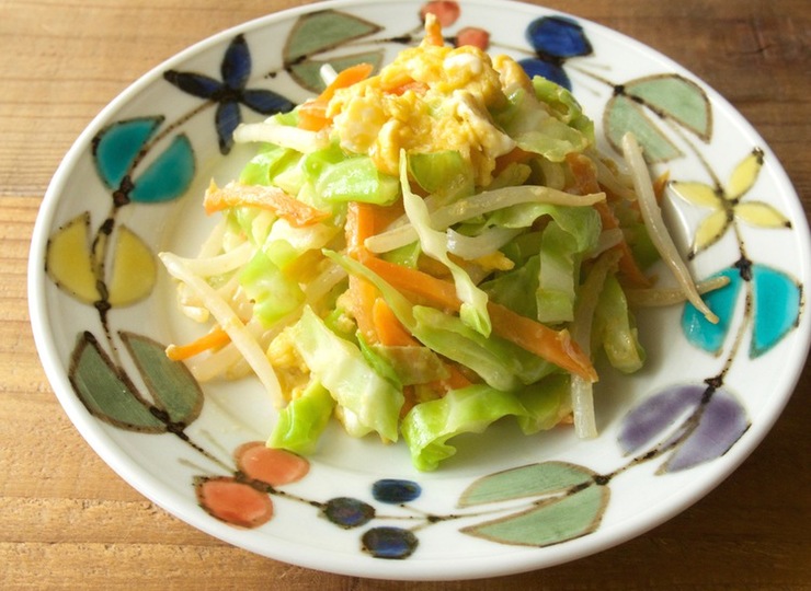 野菜と卵の中華風炒めもの