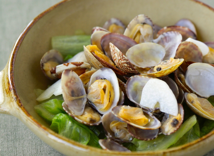 塩分控えめ あさりの酒蒸し