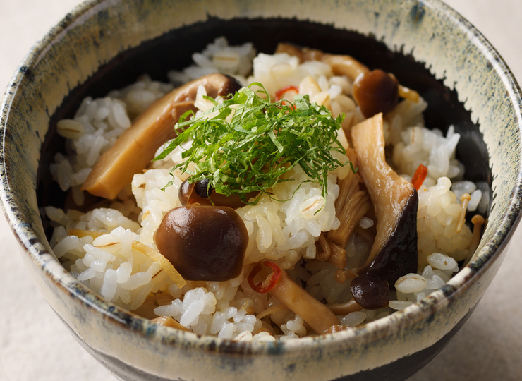 きのこのしょうが煮アレンジ  混ぜご飯