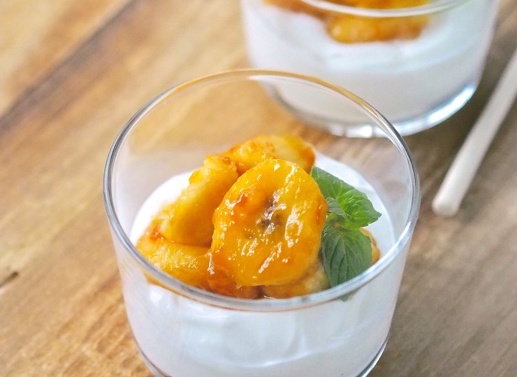 キャラメルバナナヨーグルト