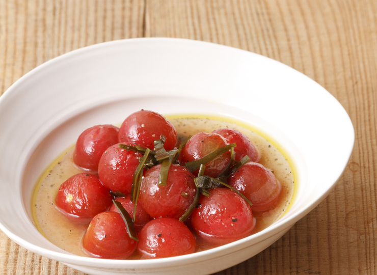 昆布とミニトマトのマリネ