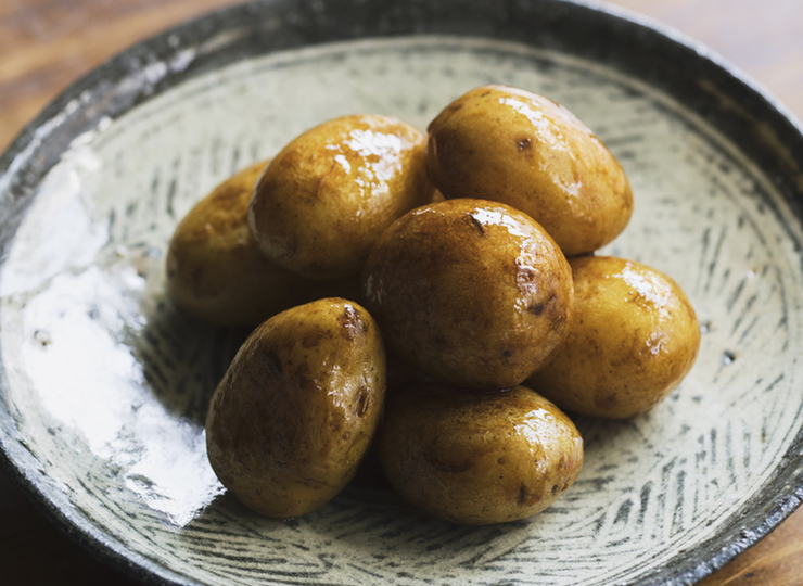 新じゃがの煮ころがし