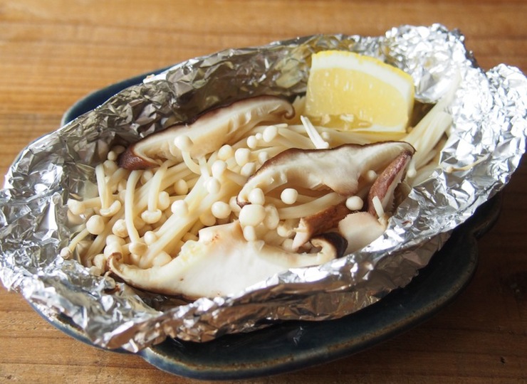 きのこのトースター焼き
