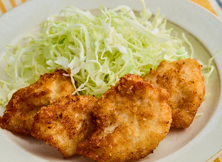 鶏むね肉の一口チキンカツ