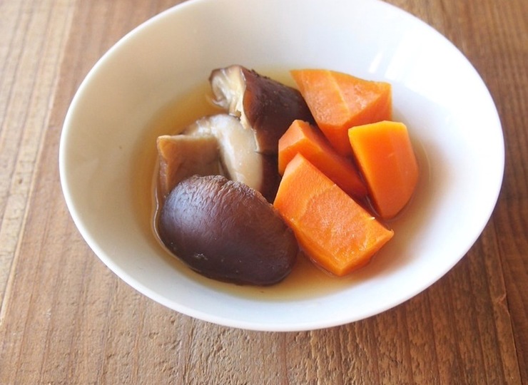 しいたけとにんじんの煮しめ