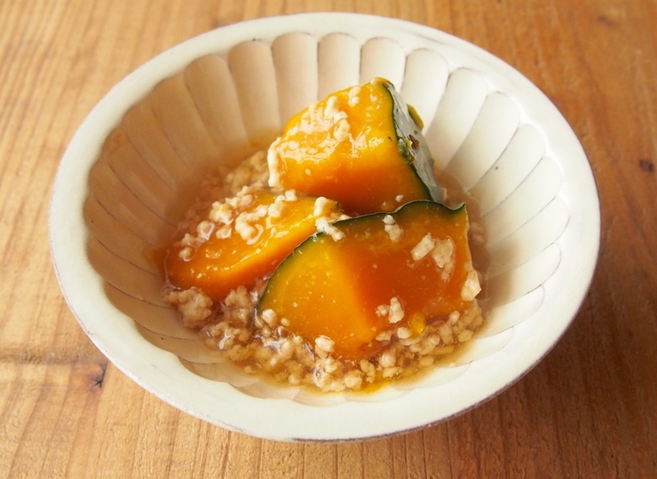 かぼちゃのそぼろあん煮
