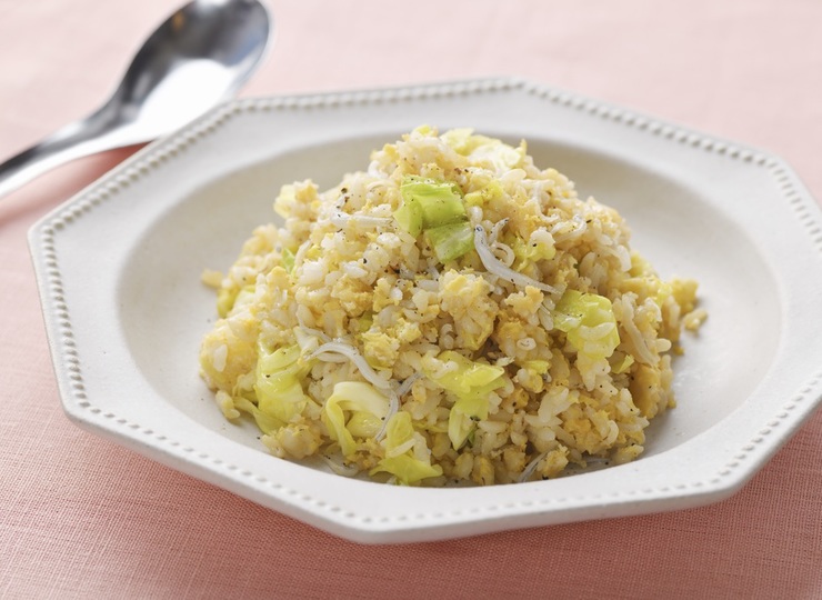 レンジでキャベツ炒飯