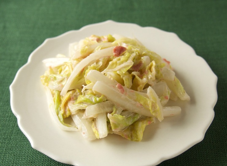 白菜の梅マヨあえ