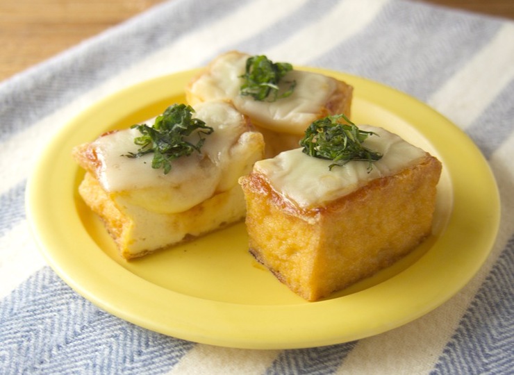 しそ香る 厚揚げの味噌チーズ焼き