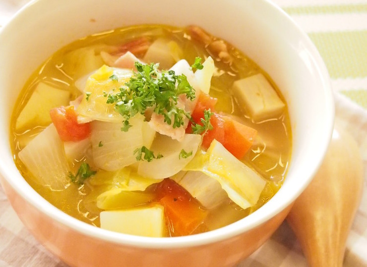 コンソメで簡単 野菜スープ