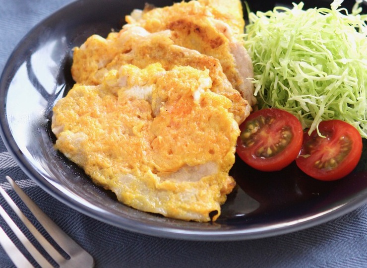 豚肉と人参のピカタ