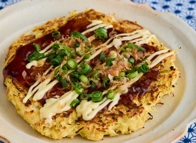 ふわふわ豆腐のお好み焼き