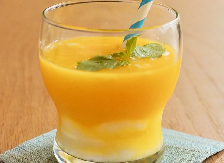 オレンジヨーグルトドリンク