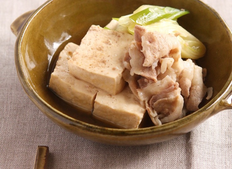 塩分を抑えた 肉豆腐