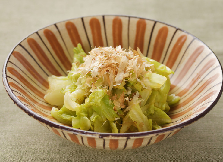 レンジで キャベツのにんにくしょうゆ