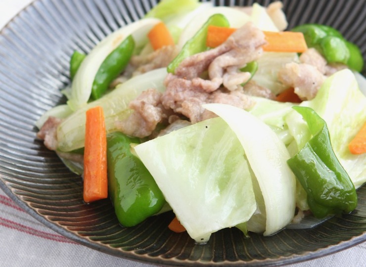 豚バラ肉の野菜炒め
