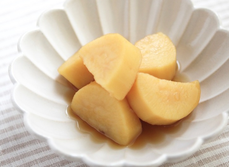 薩摩芋の蜂蜜とレモン煮