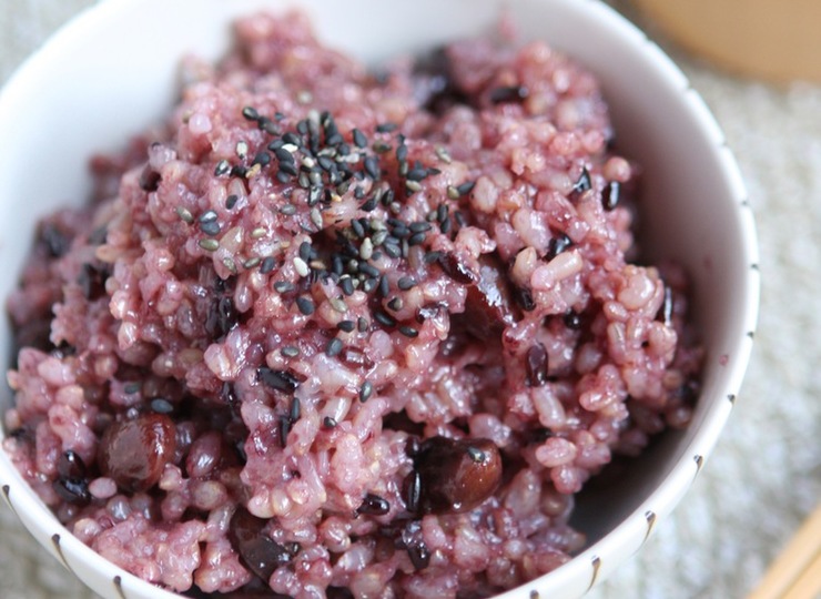 黒米と黒豆入り玄米ごはん