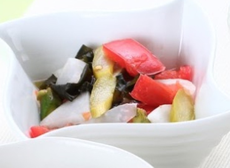 カラフル野菜の梅酢和え