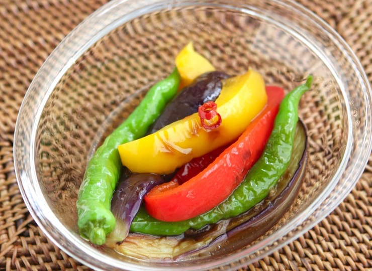 夏野菜の焼き浸し