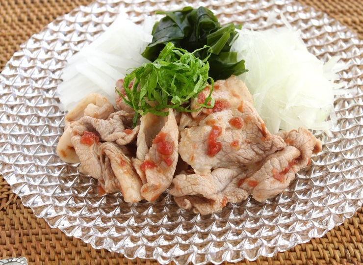 豚しゃぶサラダ梅風味